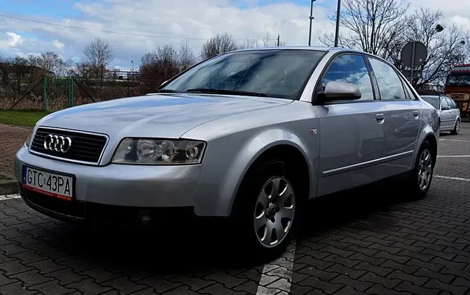 pomorskie Audi A4 cena 9900 przebieg: 295000, rok produkcji 2000 z Sośnicowice